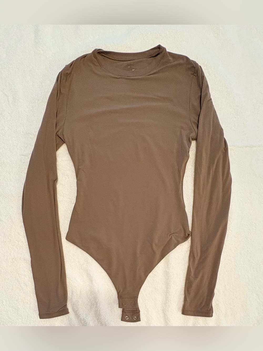 SKIMS Women’s Fits Everybody Long Sleeve Crew Neck Bodysuit Sz Small